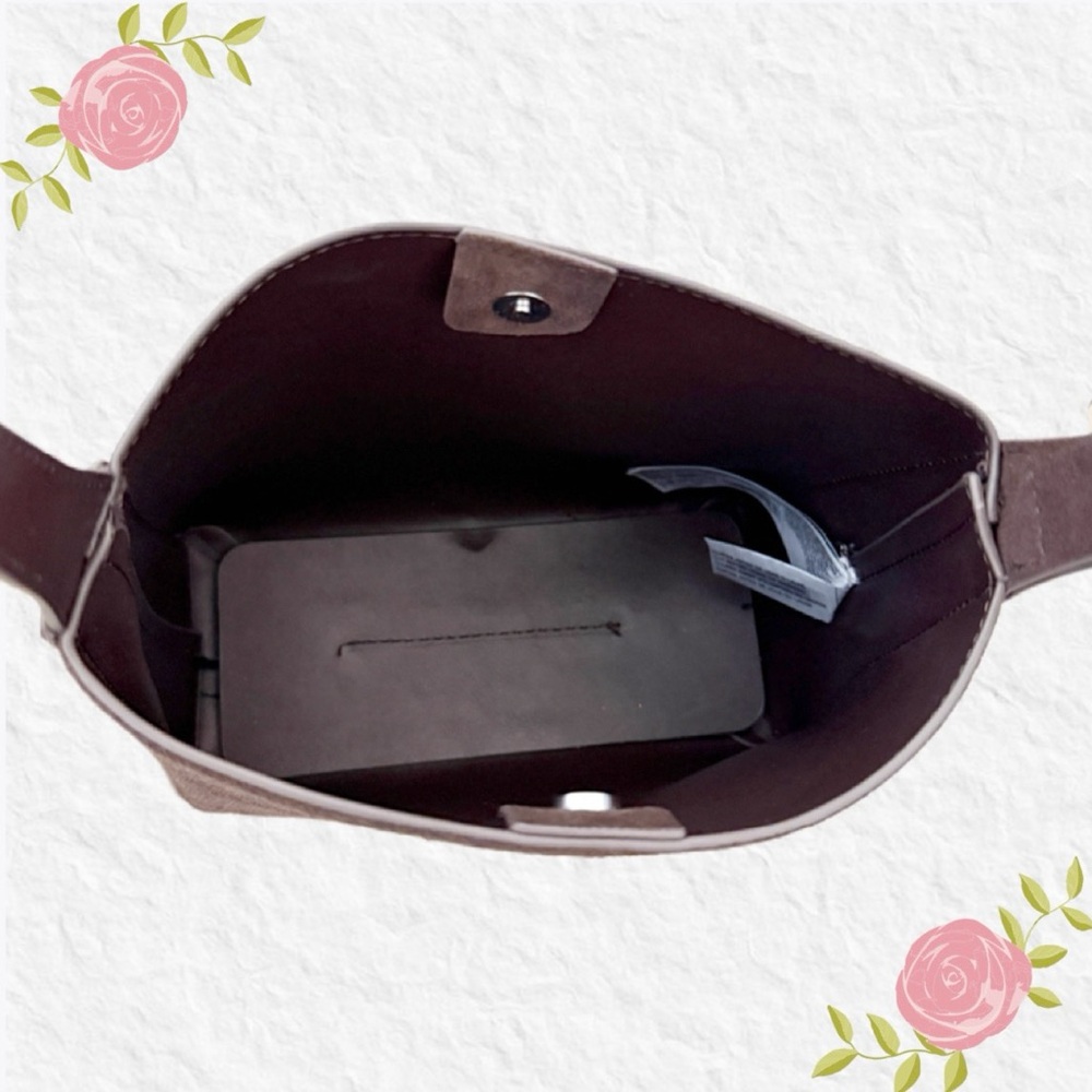 Mango Brown Suede Shoulder Bag - Picture 6 of 7